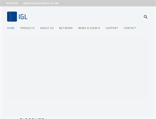 Tablet Screenshot of groupe-igl.com